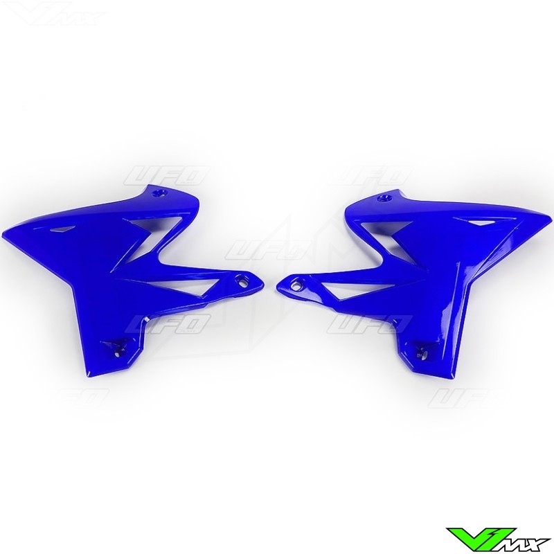 UFO 4Stroke Replica Radiator Shrouds Blue - Yamaha YZ125 YZ250