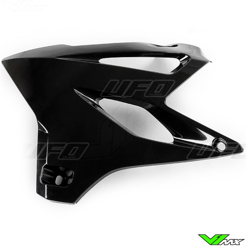 UFO Radiator Shrouds Black - Yamaha YZ85