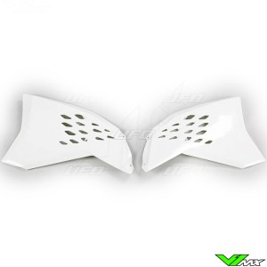 UFO Radiator Shrouds White - KTM 125SX 144SX 150SX 250SX 250SX-F 450SX-F 125EXC 200EXC 250EXC 250EXC-F 450EXC