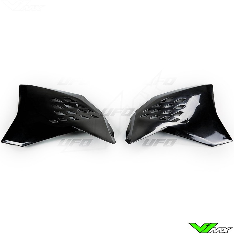 UFO Radiator Shrouds Black - KTM 125SX 144SX 150SX 250SX 250SX-F 450SX-F 125EXC 200EXC 250EXC 250EXC-F 450EXC