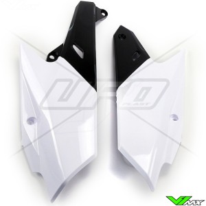 UFO Side Number Plate White - Yamaha WR250F WR450F YZF250 YZF450
