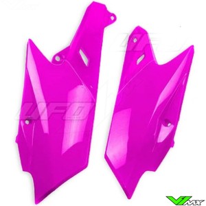 UFO Side Number Plate Fluo Pink - Yamaha WR250F WR450F YZF450