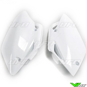 UFO Side Number Plate White - Honda CRF150R