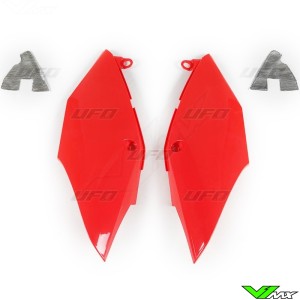 UFO Side Number Plate Red - Honda CRF250R CRF250RX CRF450R CRF450RX