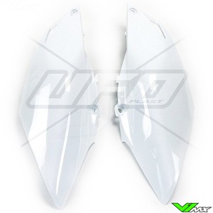 UFO Side Number Plate White - Honda CRF250R CRF450R