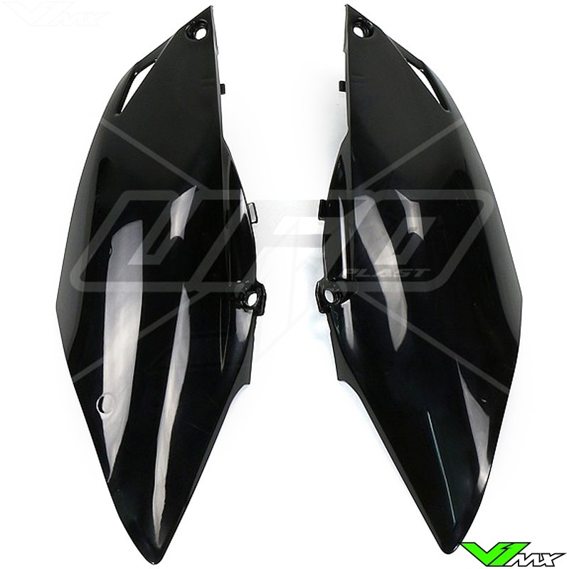 UFO Side Number Plate Black - Honda CRF250R CRF450R