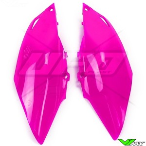 UFO Side Number Plate Fluo Pink - Honda CRF250R CRF450R