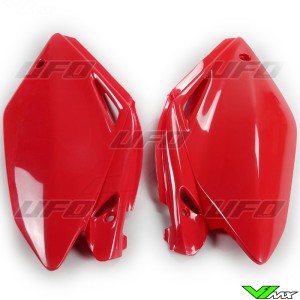 UFO Side Number Plate Red - Honda CRF250R