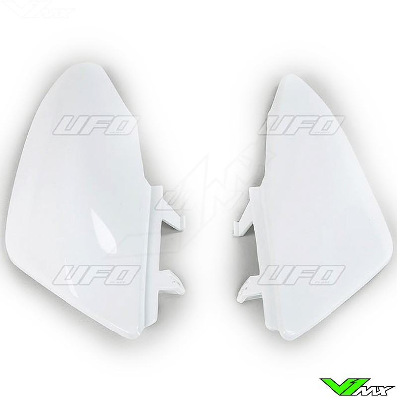 UFO Side Number Plate White - Honda CRF50F