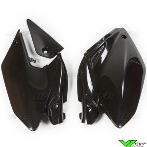 UFO Side Number Plate Black - Honda CRF250X