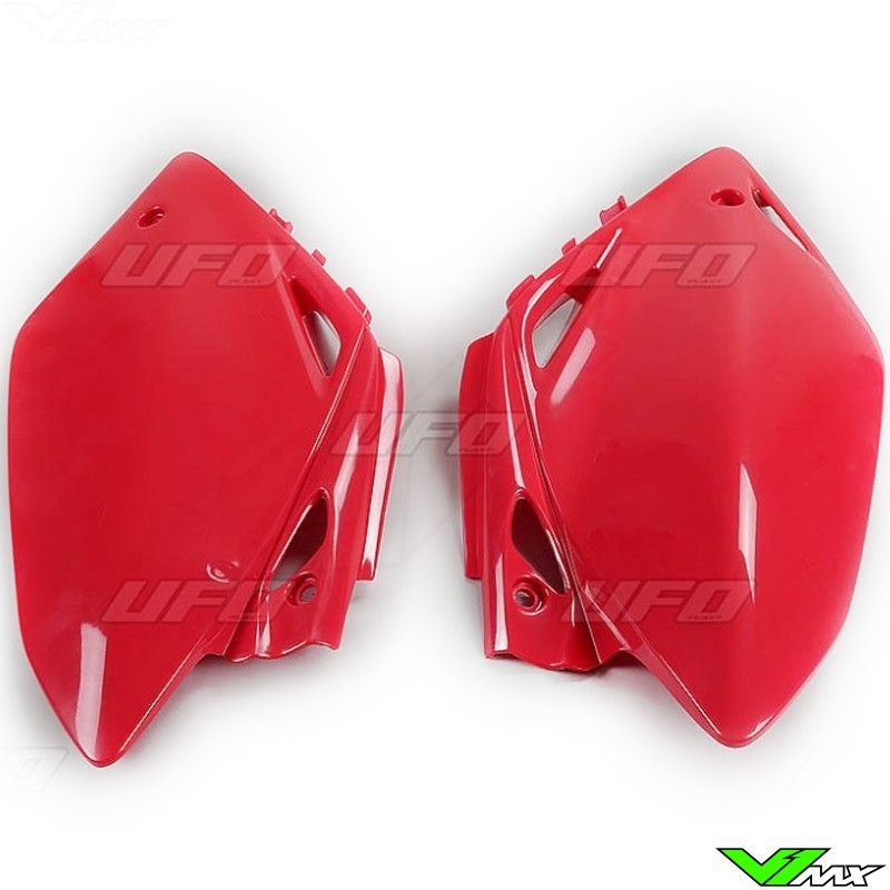 UFO Side Number Plate Red - Honda CRF450R