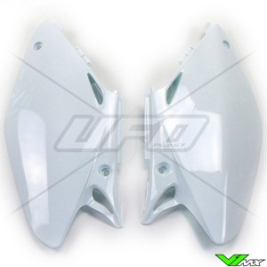 UFO Side Number Plate White - Honda CR125 CR250