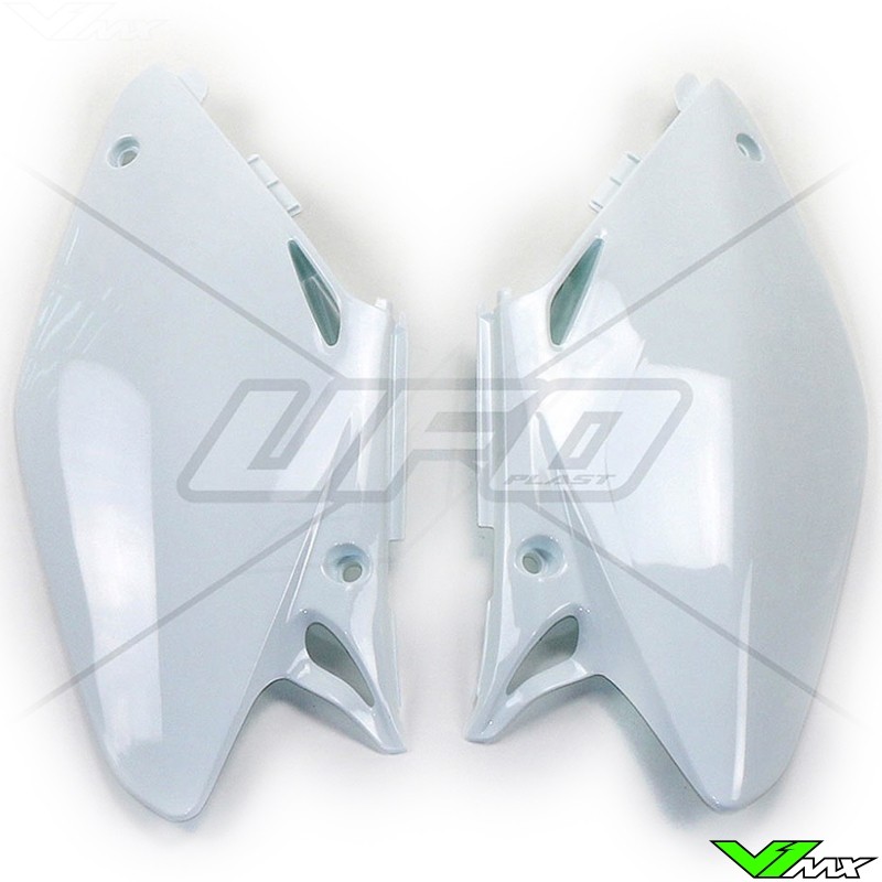 UFO Side Number Plate White - Honda CR125 CR250