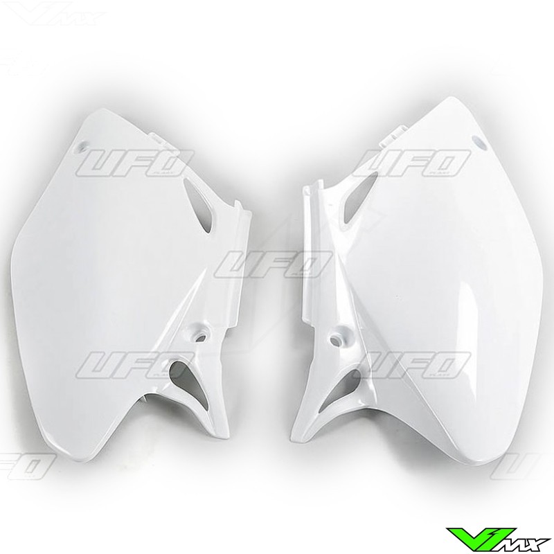 UFO Side Number Plate White - Honda CRF450R