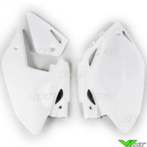 UFO Side Number Plate White - Honda CRF450X