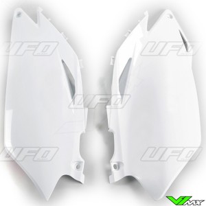 UFO Side Number Plate White - Honda CRF250R CRF450R