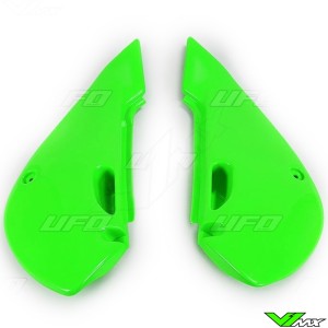 UFO Side Number Plate Green - Kawasaki KX65 KLX110