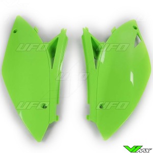 UFO Side Number Plate Green - Kawasaki KXF250 KXF450