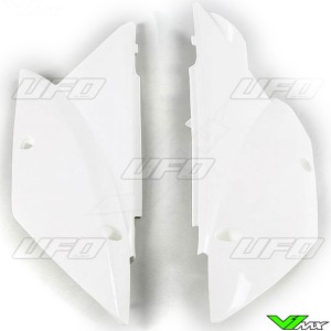 UFO Side Number Plate White - Kawasaki KLX110