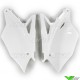 UFO Side Number Plate White - Kawasaki KXF250 KXF450