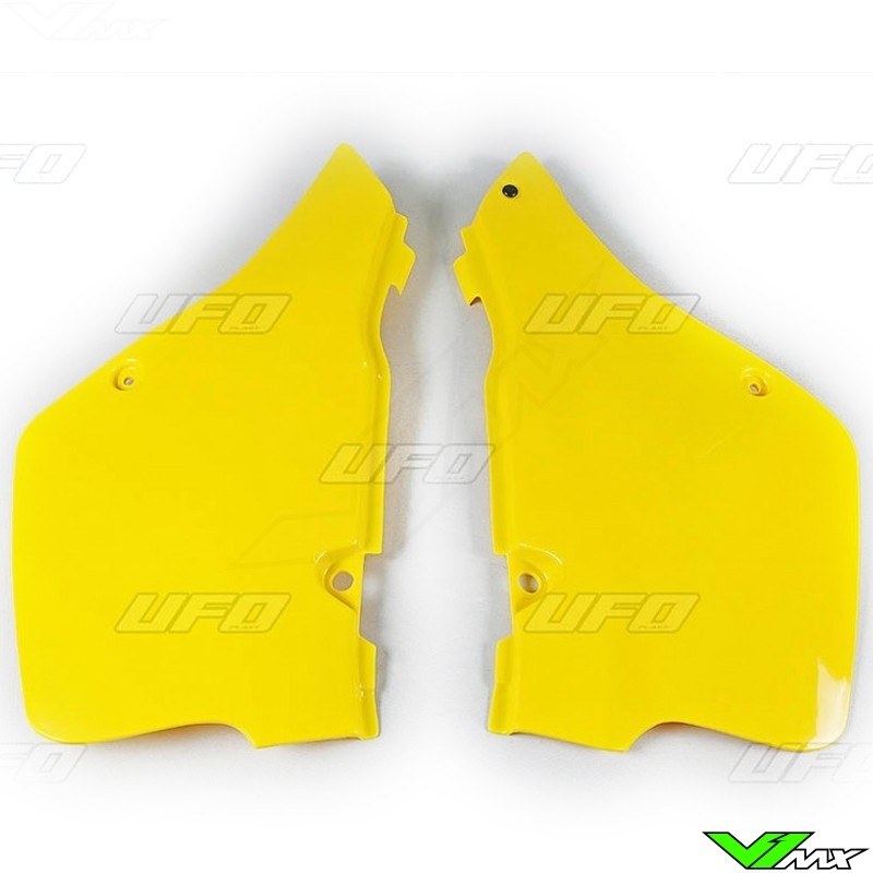 UFO Side Number Plate Yellow - Suzuki RM125