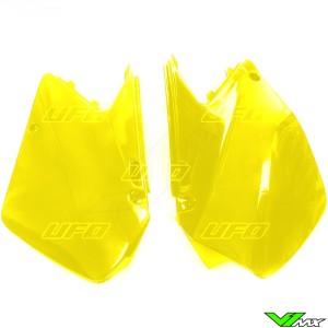 UFO Side Number Plate Yellow - Suzuki RM125 RM250