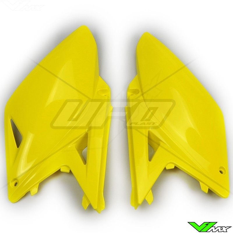 UFO Side Number Plate Yellow - Suzuki RMZ250