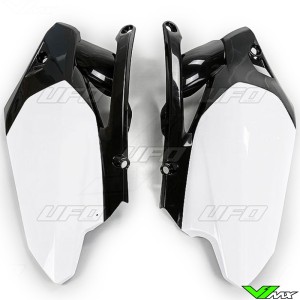 UFO Side Number Plate White - Yamaha YZF450