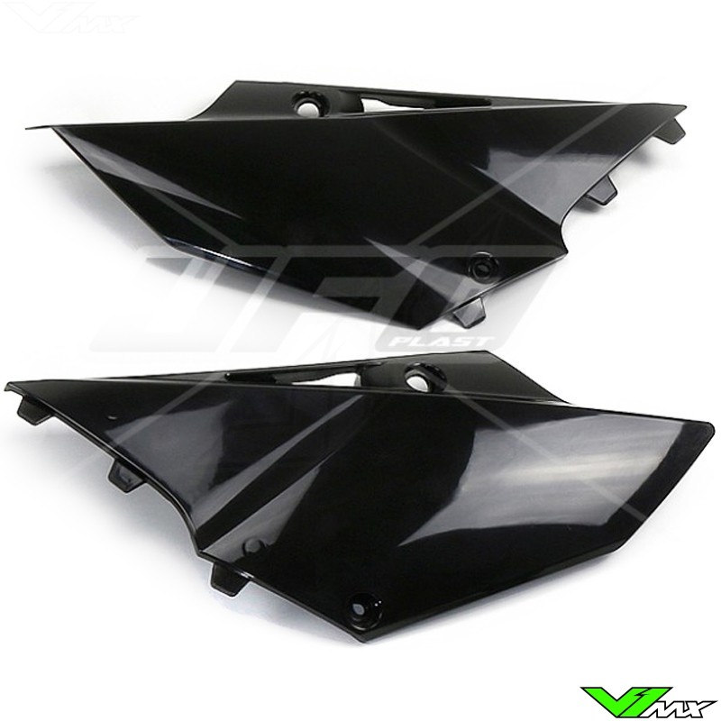 UFO Side Number Plate Black - Yamaha YZ125 YZ250