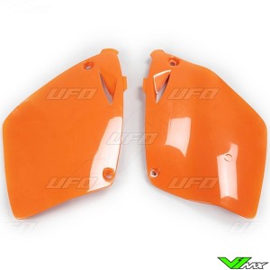 UFO Side Number Plate Orange - KTM 125SX 200SX 250SX 380SX 400SX 520SX 200EXC 300EXC 380EXC 400EXC 525EXC