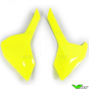 UFO Side Number Plate Fluo Yellow - Husqvarna