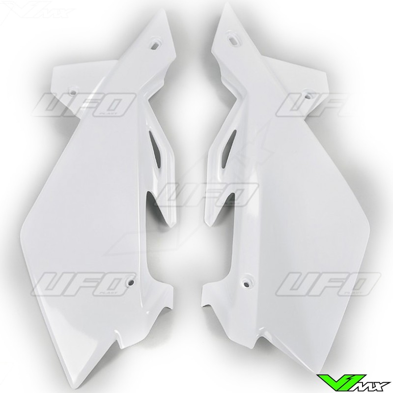 UFO Side Number Plate White - Husqvarna CR125 TC250 TE250 WR125 WR250 WR300