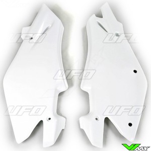 UFO Side Number Plate White - Husqvarna CR125 CR250 WR125 WR250