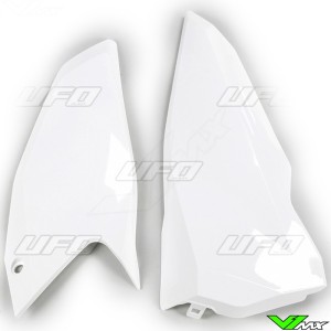 UFO Side Number Plate White - Husqvarna