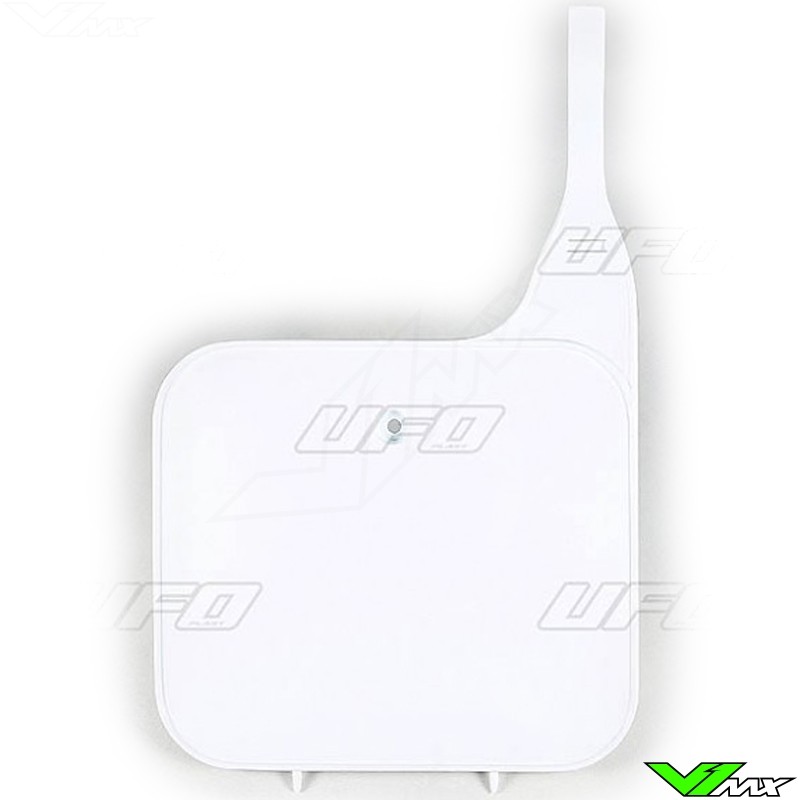 UFO Front Number Plate White - Honda CR125 CR250 CR500