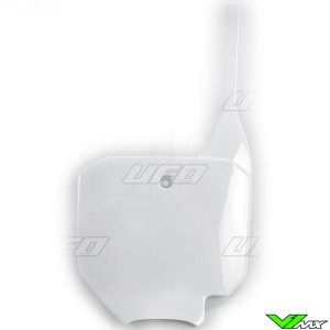 UFO Front Number Plate White - Honda CR80 CR85 CRF150R