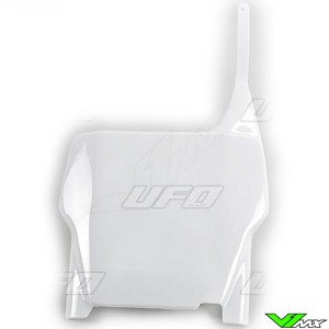 UFO Front Number Plate White - Honda CR125 CR250 CRF250R CRF450R