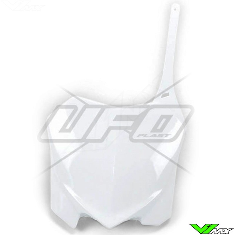 UFO Front Number Plate White - Honda CRF250R CRF450R