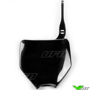 UFO Front Number Plate Black - Kawasaki KX125 KX250 KXF250 KXF450