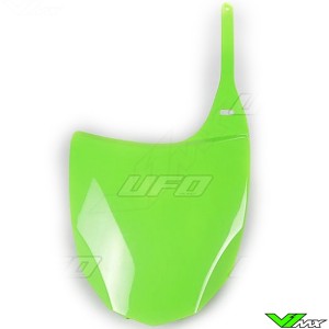 UFO Front Number Plate Green - Kawasaki KXF250 KXF450