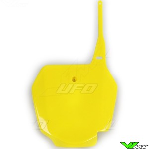 UFO Voornummerplaat Geel - Suzuki RM85