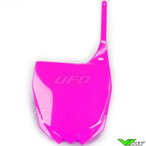 UFO Front Number Plate Fluo Pink - Yamaha YZ125 YZ250 YZF250 YZF450
