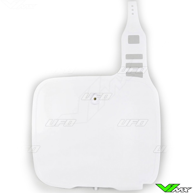 UFO Front Number Plate White - Yamaha YZ125 YZ250 YZ490