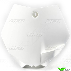 UFO Front Number Plate White - KTM 65SX