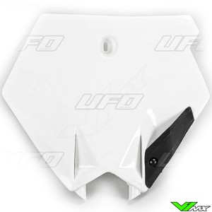 UFO Front Number Plate White - KTM 85SX