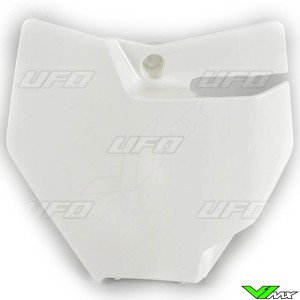 UFO Front Number Plate White - KTM 85SX