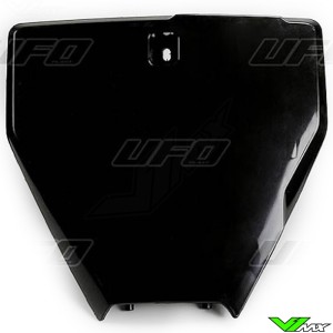 UFO Front Number Plate Black - Husqvarna FC250 FC350 FC450 TC125 TC250