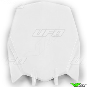UFO Front Number Plate White - Husqvarna TC449