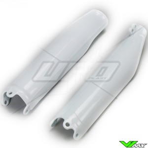 UFO Lower Fork Guards White - Honda CRF250R CRF450R