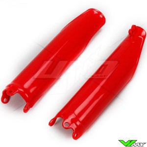 UFO Lower Fork Guards Red - Honda CRF250R CRF450R
